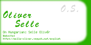 oliver selle business card